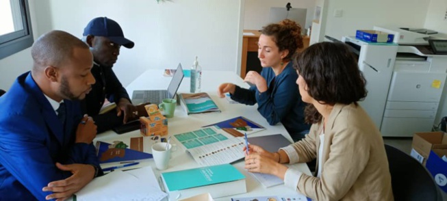 Coopération et solidarité internationale: le maires de Sakal et Nguidile à BFC International, en France