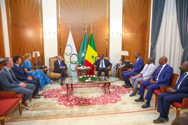JOJ 2026 Dakar: Le Président Macky a reçu Diagna Ndiaye et le CIO, ainsi que le ministre des Sports JOJ 2026 Dakar: Le Président Macky a reçu Diagna Ndiaye et le CIO, ainsi que le ministre des Sports
