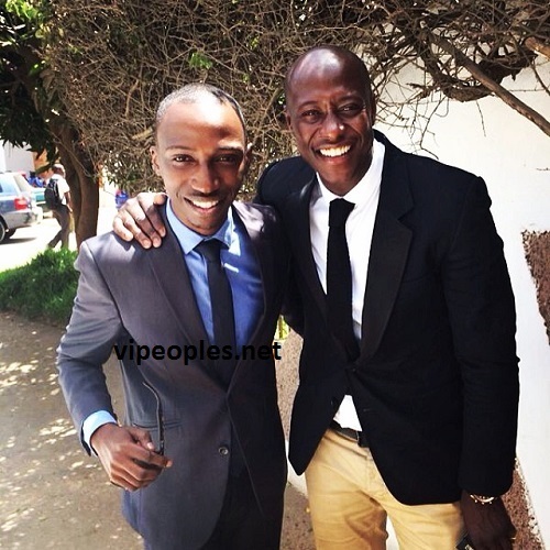 Mara Ndiaye de la LCS pose avec Fadiga Mara Ndiaye de la LCS pose avec Fadiga