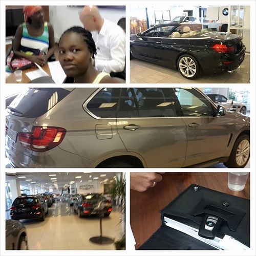La vraie jet-setteuse Oumou Provoc Ndiaye au carrefour automobile BMW de Nice La vraie jet-setteuse Oumou Provoc Ndiaye au carrefour automobile BMW de Nice