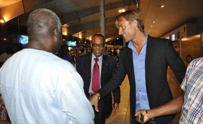 Hervé Renard à Abidjan 24heures aprés désignation à la tête des Eléphants