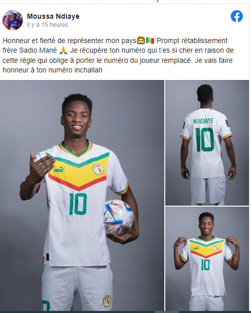 Numéro 10 : Le petit message de Moussa Ndiaye à Sadio Mané... Numéro 10 : Le petit message de Moussa Ndiaye à Sadio Mané...