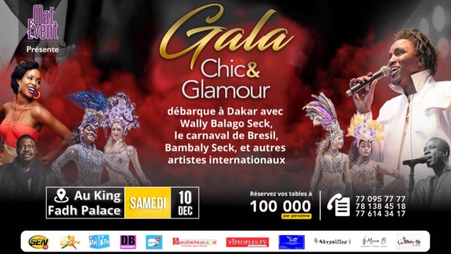 Waly Seck le carnaval Brésilien, promet d'exploser le 10 Décembre le gala chic&glamour au king fhad