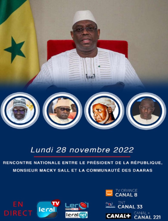 Promotion de l'Équité dans l’Éducation : Le Président Macky Sall rencontre la communauté des Daaras lundi prochain Promotion de l'Équité dans l’Éducation : Le Président Macky Sall rencontre la communauté des Daaras lundi prochain