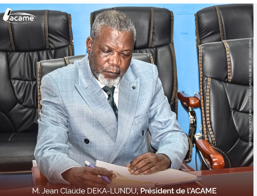 Jean Claude Deka Lundu, president de l’ACAME: «Il faut éduquer la population sur l’acquisition des médicaments» Jean Claude Deka Lundu, president de l’ACAME: «Il faut éduquer la population sur l’acquisition des médicaments»