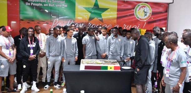 Pour leur qualification en 8es de finale : Les Lions reçoivent un majestueux gâteau de la part de…