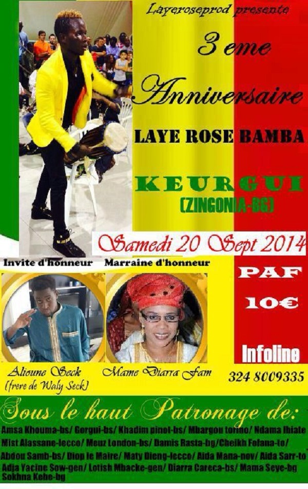 Layeproduction présente l'anniversaire de Laye Rose Bamba à Zingonia
