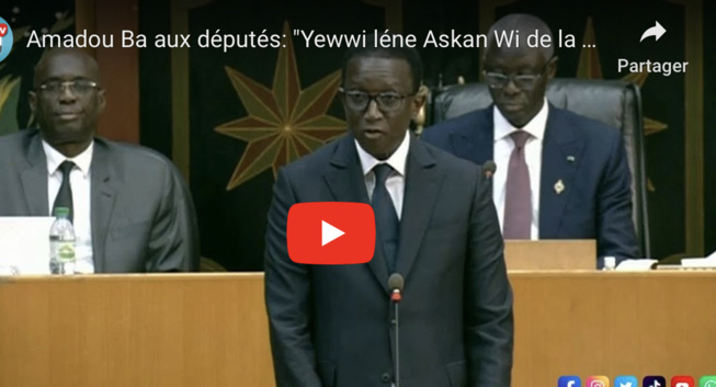 Amadou Ba aux députés de YAW: "Yewwi léne Askan Wi de la manipulation, de la désinformation et de l'arrogance"