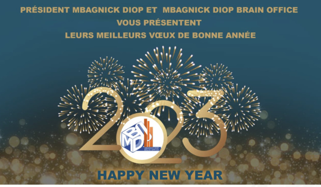 M. Mbagnick Diop président du MEDS et du groupe PROMO CONSULTING vous présente ses meilleurs vœux de BONNE ET HEUREUSE ANNÉE 2023 M. Mbagnick Diop président du MEDS et du groupe PROMO CONSULTING vous présente ses meilleurs vœux de BONNE ET HEUREUSE ANNÉE 2023