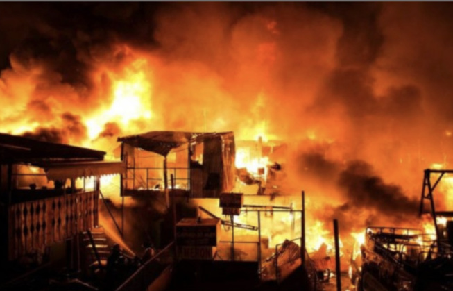 Saly : Une gargote prend feu et enregistre un blessé Saly : Une gargote prend feu et enregistre un blessé