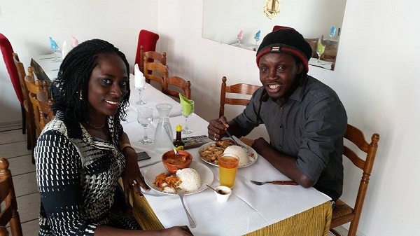 La championne d'Afrique de judo Fary Seye au restaurant le Mirabeau de Alain Djiboune