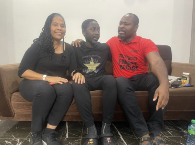 Guy Marius Sagna rend visite à Pape Alé Niang : Les images d’une rencontre Guy Marius Sagna rend visite à Pape Alé Niang : Les images d’une rencontre