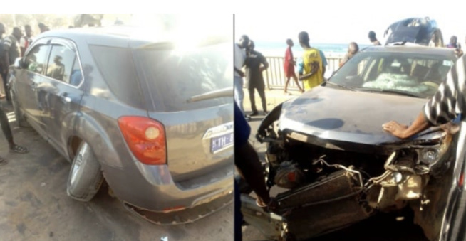 Urgent-Guédiawaye : Accident spectaculaire impliquant un véhicule 4×4 à hauteur de Wakhinan Nimzath Urgent-Guédiawaye : Accident spectaculaire impliquant un véhicule 4×4 à hauteur de Wakhinan Nimzath