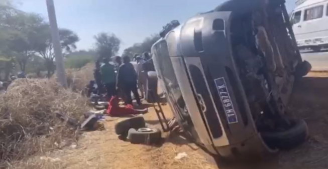Accident à Kébémer: Un véhicule s’est renversé, plusieurs blessés graves enregistrés
