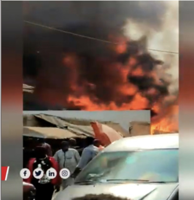 Violent incendie au Marché central de Kolda : Plus d'un milliard FCfa parti en fumée