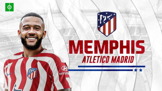 Officiel : Memphis Depay signe à l'Atlético de Madrid Officiel : Memphis Depay signe à l'Atlético de Madrid