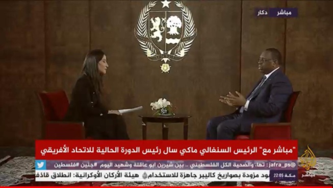 Interview de Son Excellence Monsieur Macky Sall, président de la République du Sénégal et président en exercice de l'Union africaine, sur les ondes d'Al jazeera Interview de Son Excellence Monsieur Macky Sall, président de la République du Sénégal et président en exercice de l'Union africaine, sur les ondes d'Al jazeera