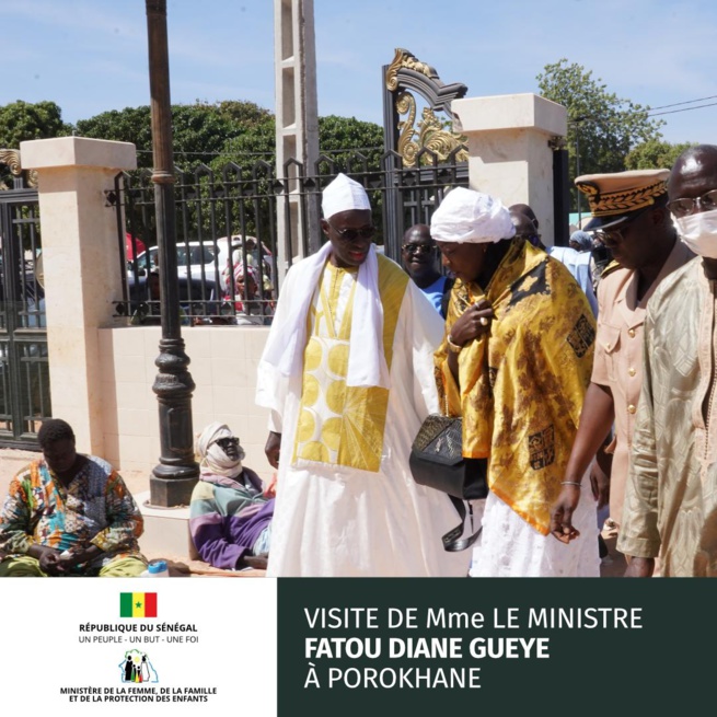 Magal de Prorokhane: Visite de Mme Fatou Diané Guèye, Ministre de la Femme au Daara Sokhna Mame Diarra Bousso (Photos) Magal de Prorokhane: Visite de Mme Fatou Diané Guèye, Ministre de la Femme au Daara Sokhna Mame Diarra Bousso (Photos)