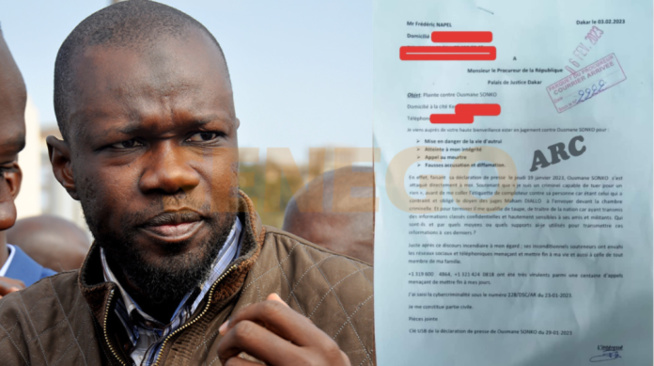 Que contient la plainte déposée par un policier et qu’a dit Ousmane Sonko ? (Document + vidéo) Que contient la plainte déposée par un policier et qu’a dit Ousmane Sonko ? (Document + vidéo)