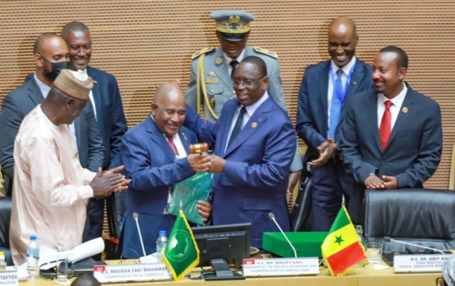Sommet de l’UA : Macky Sall reçoit le nouveau président de l'Ua, venu s'inspirer de son expérience Sommet de l’UA : Macky Sall reçoit le nouveau président de l'Ua, venu s'inspirer de son expérience