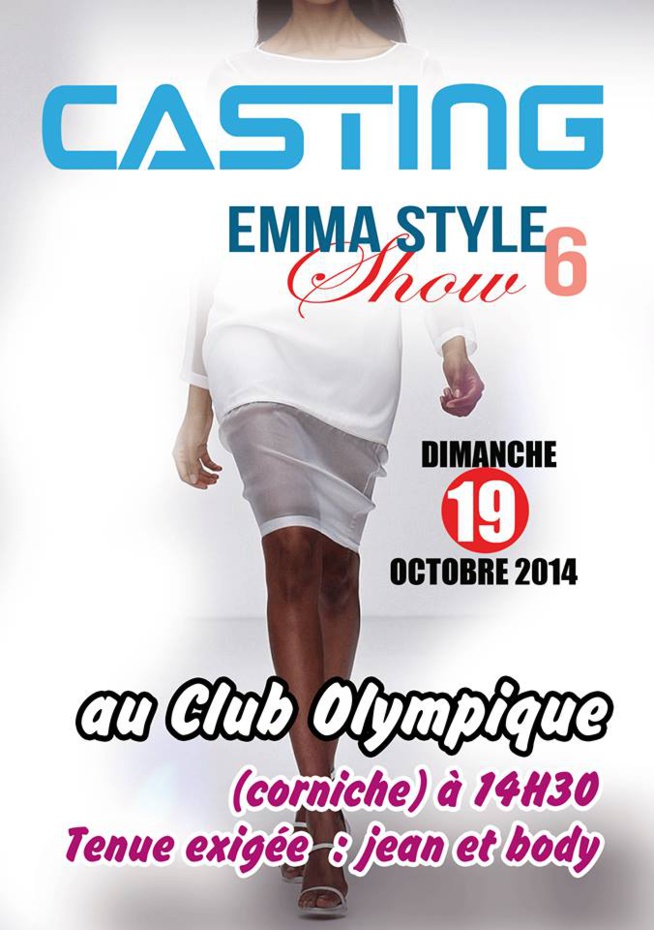 Casting Emma Style ce dimanche 19 octobre pour la nuit du 07 Novembre