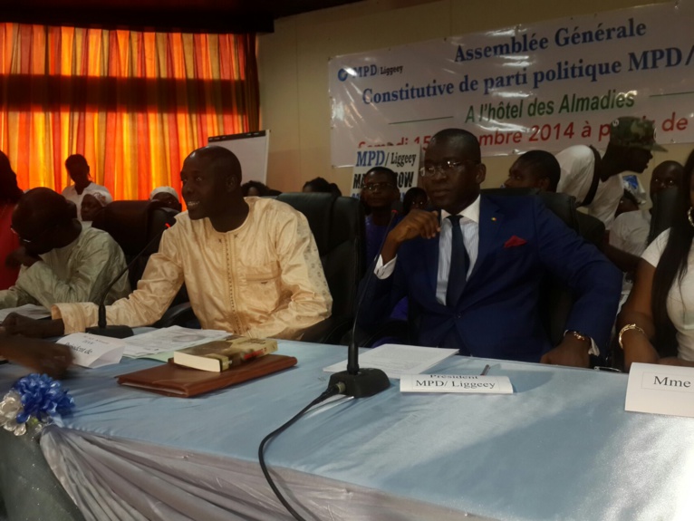 Assemblée générale de parti politique MPD/Liggeey avec le Docteur Aliou Sow candidat à la présidentielle de 2017 Assemblée générale de parti politique MPD/Liggeey avec le Docteur Aliou Sow candidat à la présidentielle de 2017