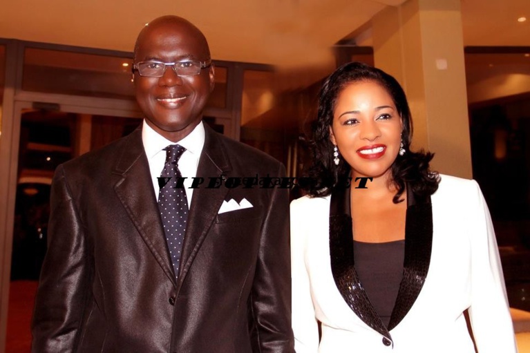 Lena Sene en compagnie de son mari Lena Sene en compagnie de son mari