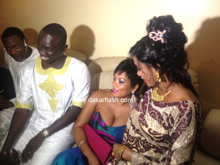 Valerie Bishop Diouf au baptême du fils de Pape Diouf