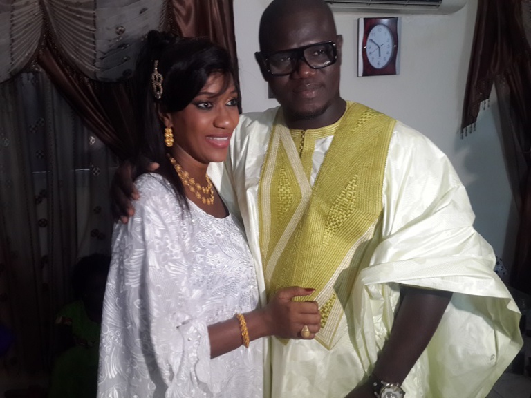 Makhtar Diop patron du label  "Subatel" en compagnie de sa complice Bébé Basse Diouf