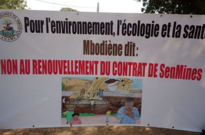 Renouvellement du contrat d’exploitation de SenMines : Les jeunes de Mbodiène s’y opposent Renouvellement du contrat d’exploitation de SenMines : Les jeunes de Mbodiène s’y opposent
