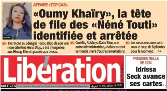 Affaire Top cas : La tête de file des "Néné Touti" arrêtée Affaire Top cas : La tête de file des "Néné Touti" arrêtée
