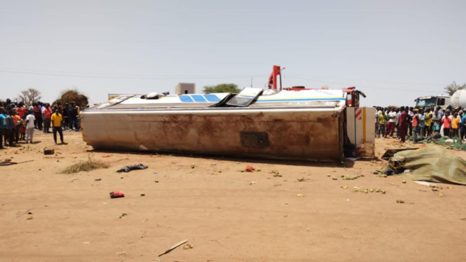 Kaolack : Les images du terrible accident de Kahone dévoilées Kaolack : Les images du terrible accident de Kahone dévoilées