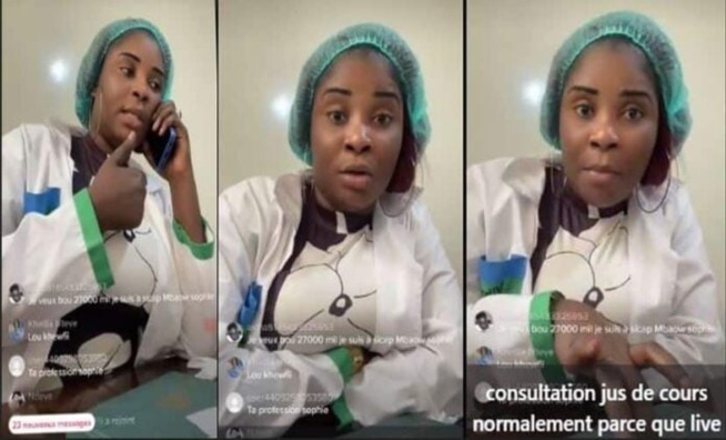 Nouveaux déballages de la fausse gynécologue Sophia Gaye Nouveaux déballages de la fausse gynécologue Sophia Gaye