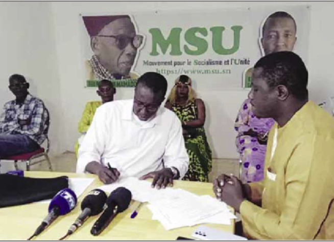 Le F24 se renforce : Le Msu rejoint la plateforme de l’opposition Le F24 se renforce : Le Msu rejoint la plateforme de l’opposition