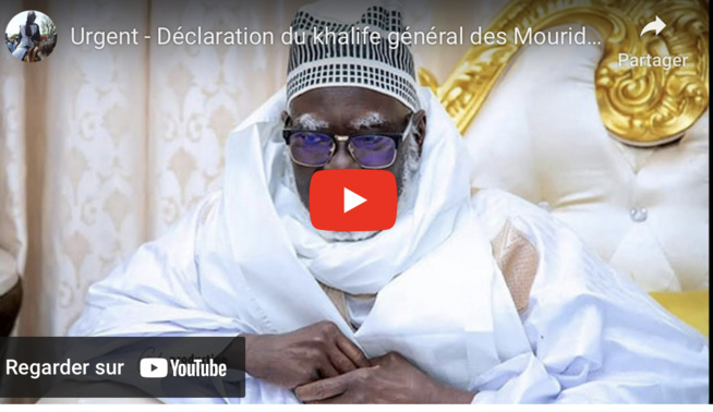 Paix, stabilité du pays, bon hivernage : Serigne Mountakha Mbacké invite jeudi, la Oummah islamique, à un récital de Coran Paix, stabilité du pays, bon hivernage : Serigne Mountakha Mbacké invite jeudi, la Oummah islamique, à un récital de Coran