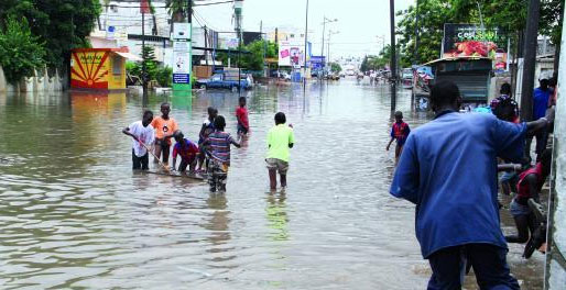 Premières pluies : Premières inondations signalées à Kaolack Premières pluies : Premières inondations signalées à Kaolack