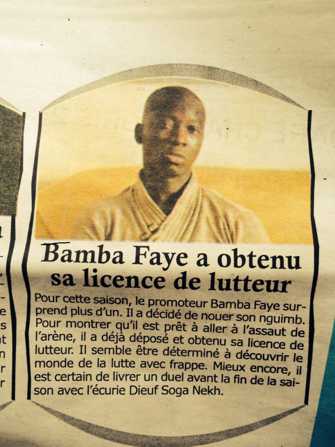 Exclusivité: Le promoteur Bamba Faye patron de la MGC obtient sa licence de lutteur.