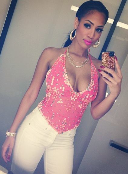 La belle Aicha Ndiaye, strip-teaseuse et vidéo girl de Miami. Regardez