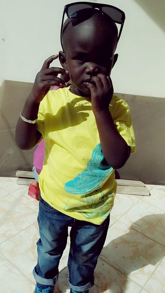 Voici le fils de l'animateur de la TFM Pape Cheikh Diallo et sa mère