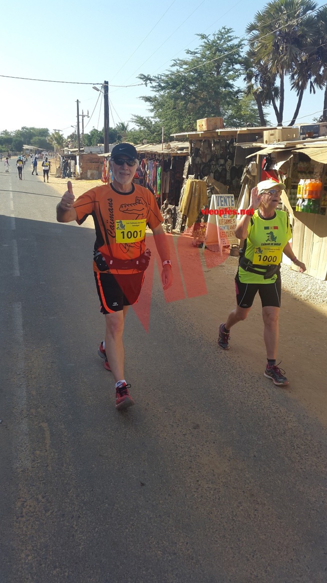 Le Pdg d'Eiffage,Gérard Senac  et son épouse en mode marathon