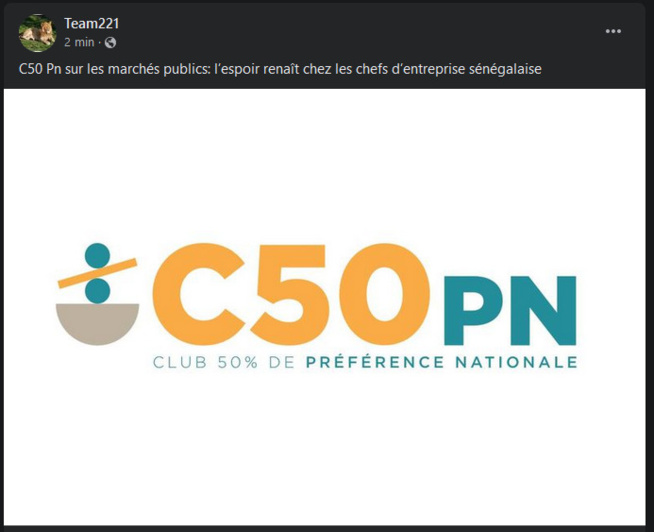 Séisme au Maroc: Le C50PN exprime son soutien au peuple marocain et se tient prêt à apporter son aide Séisme au Maroc: Le C50PN exprime son soutien au peuple marocain et se tient prêt à apporter son aide