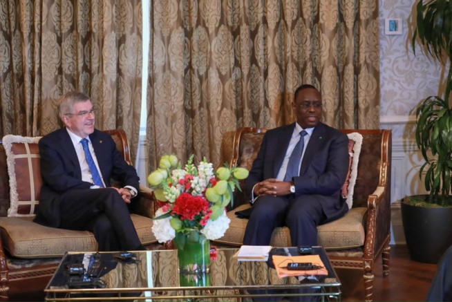 Au cœur de la 78ème Session de l’Assemblée Générale des Nations Unies, le Président Macky SALL a eu des échanges fructueux avec M. Thomas BACH, Président du Comité International Olympique (CIO). Au cœur de la 78ème Session de l’Assemblée Générale des Nations Unies, le Président Macky SALL a eu des échanges fructueux avec M. Thomas BACH, Président du Comité International Olympique (CIO).