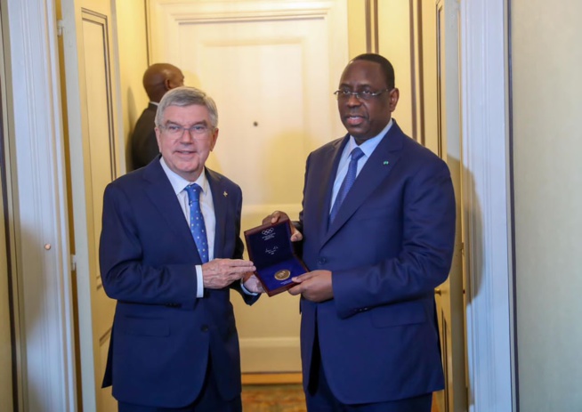 Au cœur de la 78ème Session de l’Assemblée Générale des Nations Unies, le Président Macky SALL a eu des échanges fructueux avec M. Thomas BACH, Président du Comité International Olympique (CIO). Au cœur de la 78ème Session de l’Assemblée Générale des Nations Unies, le Président Macky SALL a eu des échanges fructueux avec M. Thomas BACH, Président du Comité International Olympique (CIO).