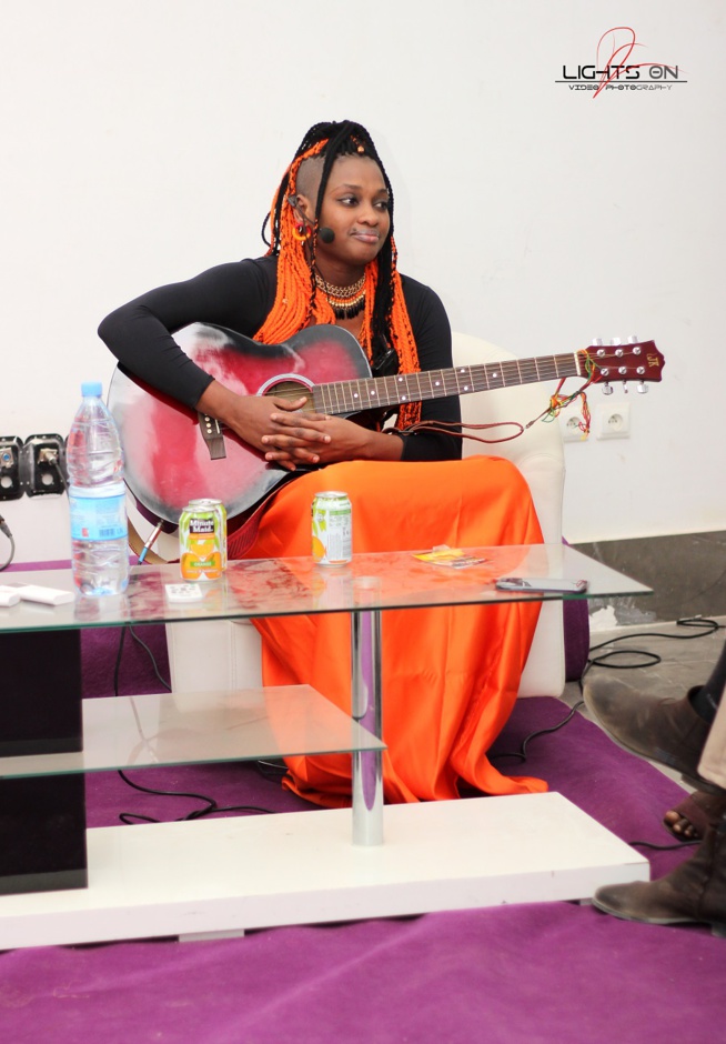 La chanteuse Savan Soul présente au MKS de Dakar à l' IAM.