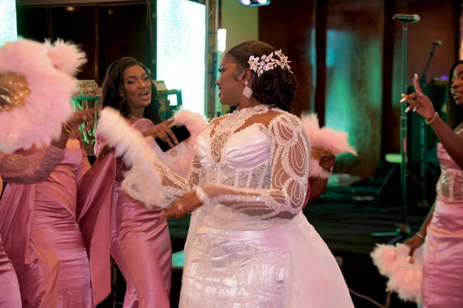 Réception de mariage entrée spectaculaire de la mariée Sophie Diop et son époux Lamine Ndaw au King Fhad.