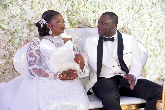 Réception de mariage entrée spectaculaire de la mariée Sophie Diop et son époux Lamine Ndaw au King Fhad.