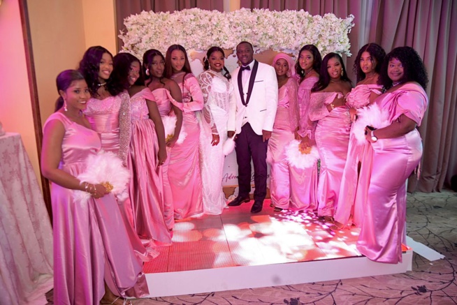 Réception de mariage entrée spectaculaire de la mariée Sophie Diop et son époux Lamine Ndaw au King Fhad. Réception de mariage entrée spectaculaire de la mariée Sophie Diop et son époux Lamine Ndaw au King Fhad.