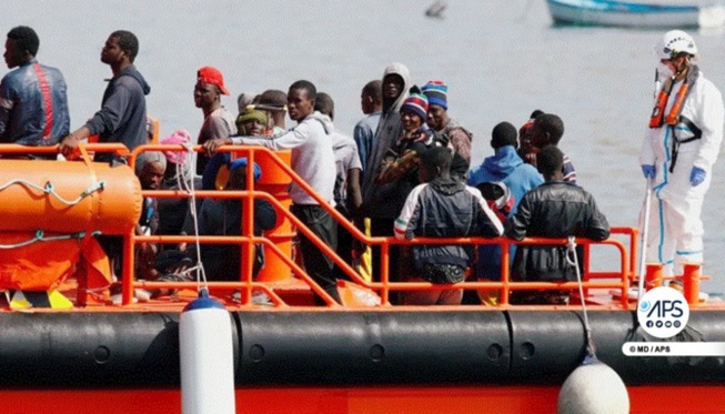 Migration clandestine : 157 migrants sénégalais secourus par la marine royale marocaine Migration clandestine : 157 migrants sénégalais secourus par la marine royale marocaine