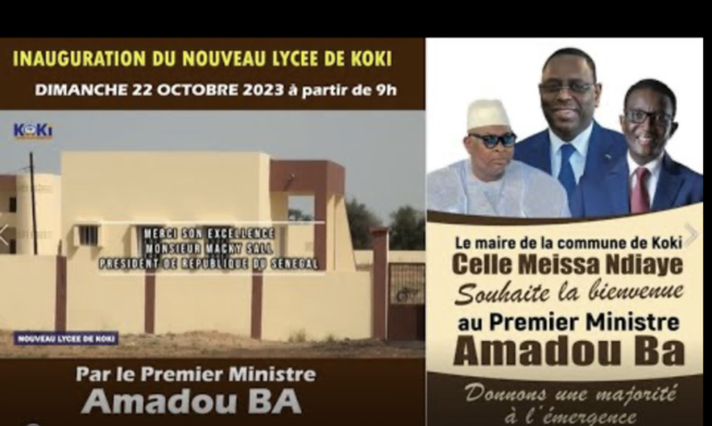 Le PM Amadou Ba inaugure le nouveau lycée de Koki Le PM Amadou Ba inaugure le nouveau lycée de Koki