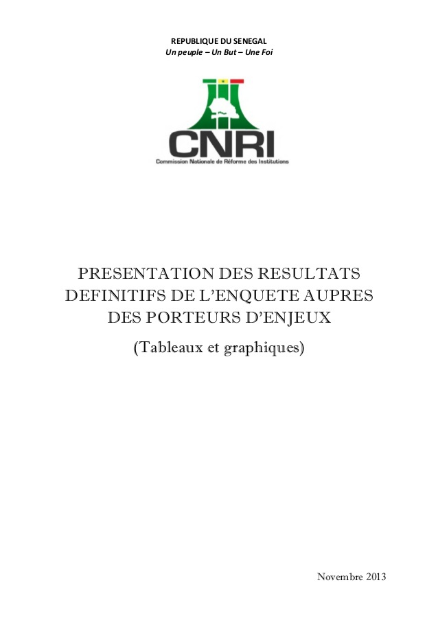 CNRI- RÉSULTATS D'ENQUÊTE : Une constitution désacralisée, un peuple impuissant, une superpuissance du Chef de l’Etat, un parlement fantôme, une corruption ambiante, une décentralisation fantoche… CNRI- RÉSULTATS D'ENQUÊTE : Une constitution désacralisée, un peuple impuissant, une superpuissance du Chef de l’Etat, un parlement fantôme, une corruption ambiante, une décentralisation fantoche…